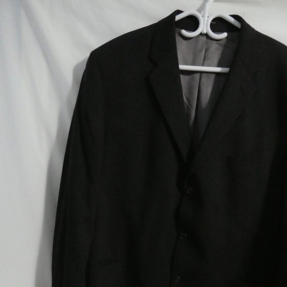 CALVIN KLEIN, 50 L, charcoal suit jacket, 100% wool, dry clean only - Picture 5 of 11
